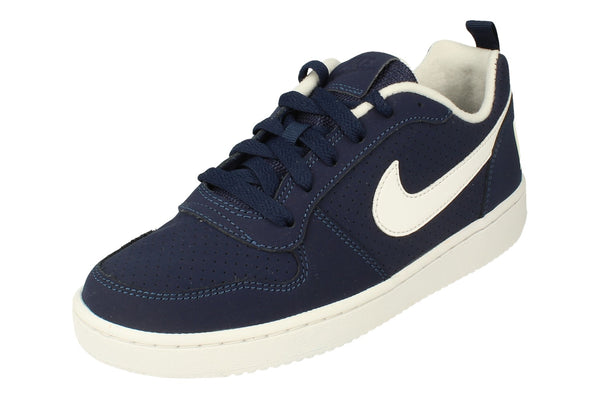 Nike Court Borough Low GS Trainers 839985  400 - Midnight Navy White 400 - Photo 0
