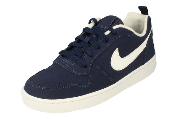 Nike Court Borough Low GS Trainers 839985  400 - Midnight Navy White 400 - Photo 0