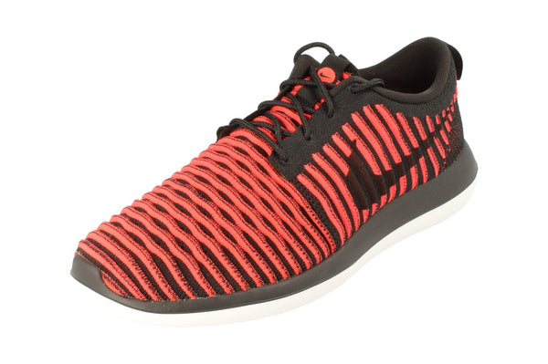 Nike Roshe Two Flyknit Mens 844833  006 - Black Bright Crimson White 006 - Photo 0