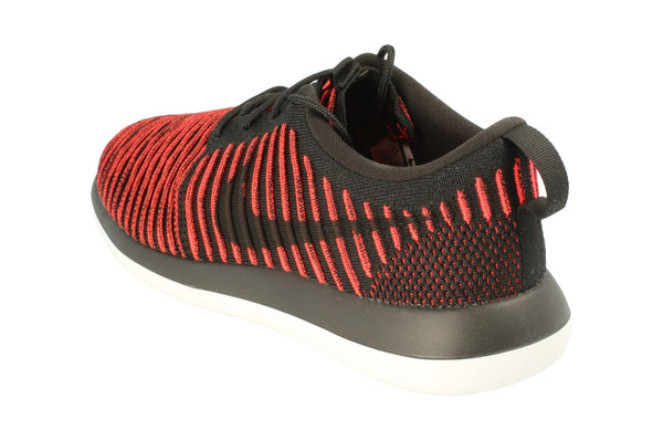 Nike Roshe Two Flyknit Mens 844833  006 - Black Bright Crimson White 006 - Photo 0