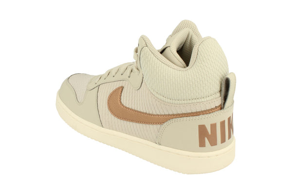Nike Womens Court Borough Mid Prem Trainers 844907  003 - Light Bone Metallic Red Bronze 003 - Photo 0