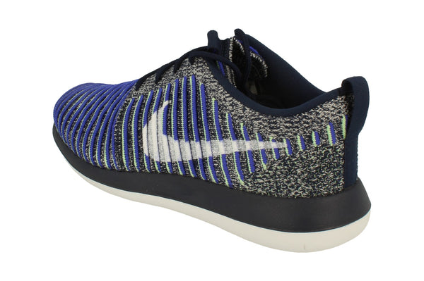 Nike Womens Roshe Two Flyknit 844929  401 - College Navy White Blue 401 - Photo 0