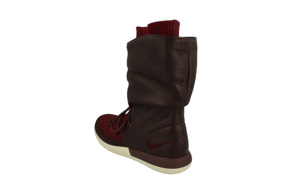 Nike Womens Roshe Two Hi Flyknit Trainers 861708 Sneakers Boots  600 - Deep Burgundy 600 - Photo 0