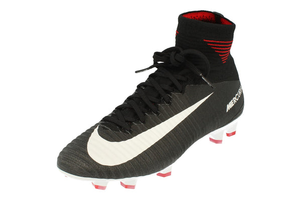 Nike Junior Mercurial Superfly V Df FG Football Boots 921526  002 - Black White Dark Grey 002 - Photo 0