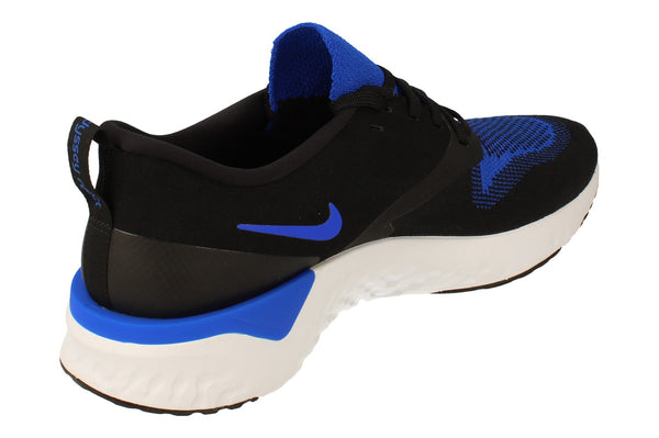 Nike Odyssey React 2 Flyknit Mens Ah1015  011 - Black Racer Blue White 011 - Photo 0