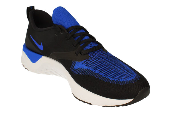 Nike Odyssey React 2 Flyknit Mens Ah1015  011 - Black Racer Blue White 011 - Photo 0