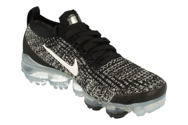 Nike Womens Air Vapormax Flyknit 3 Aj6910  001 - Black White Metallic Silver 001 - Photo 0