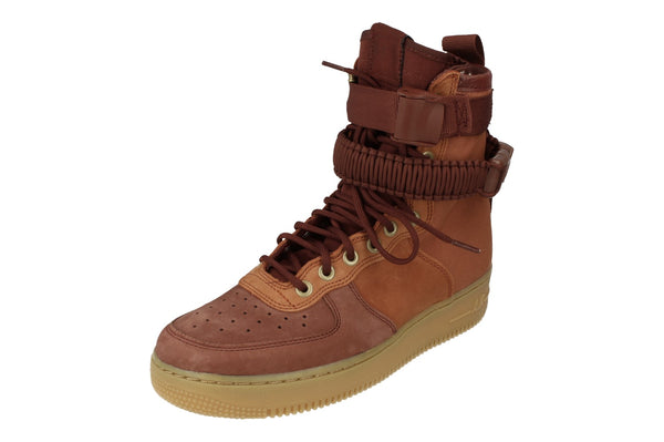 Nike Sf Af1 PRM Mens Hi Top Trainers Aq0118  200 - Dark Russet Pueblo Brown 200 - Photo 0