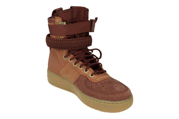 Nike Sf Af1 PRM Mens Hi Top Trainers Aq0118  200 - Dark Russet Pueblo Brown 200 - Photo 0