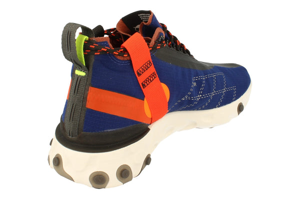 Nike React Runner Mid Wr Ispa Mens At3143  400 - Blue Void Team Orange 400 - Photo 0