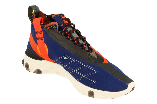 Nike React Runner Mid Wr Ispa Mens At3143  400 - Blue Void Team Orange 400 - Photo 0