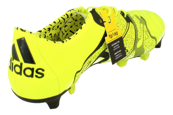 Adidas X 15.1 Fg/Ag Leather Mens Football Boots  B26979 - Yellow Black B26979 - Photo 0
