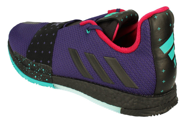 Adidas Harden Vol.3 Mens Basketball Trainers Sneakers B42005 B42005 - College Purple Black Hi Res Aqua B42005 - Photo 0