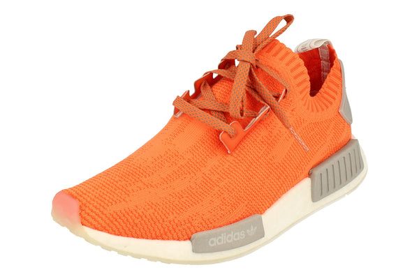 Adidas Originals Nmd_R1 Pk Mens Prime Knit   - Orange Grey White B43522 - Photo 0