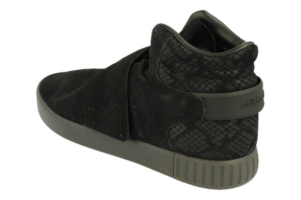 Adidas Originals Tubular Invader Strap Mens Hi Top Trainers Shoes  BB8392 - Black Black Black Bb8392 - Photo 0