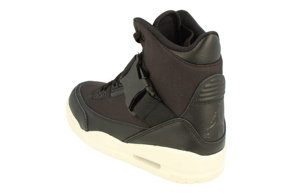 Nike Womens Air Jordan 3 Retro Exp Xx Hi Top Trainers Bq0006  001 - Black Sail 001 - Photo 0