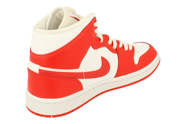 Nike Womens Air Jordan 1 Mid Trainers Bq6472  116 - White Habanero Red White 116 - Photo 0