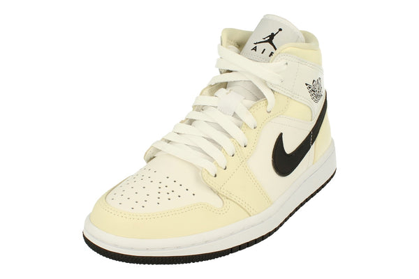 Nike Womens Air Jordan 1 Mid Trainers Bq6472  121 - Coconut Milk Black 121 - Photo 0