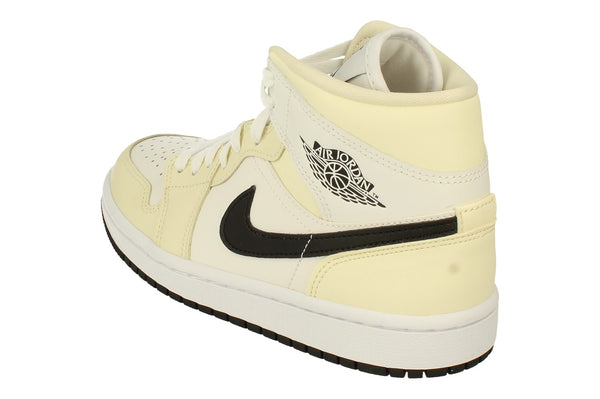 Nike Womens Air Jordan 1 Mid Trainers Bq6472  121 - Coconut Milk Black 121 - Photo 0