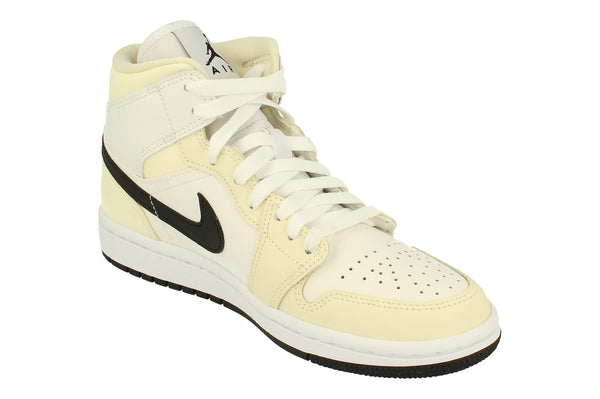Nike Womens Air Jordan 1 Mid Trainers Bq6472  121 - Coconut Milk Black 121 - Photo 0