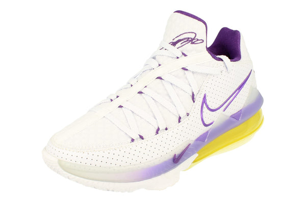 Nike Lebron Xvi Low Mens Basketball Trainers Cd5007  102 - White Voltage Purple 102 - Photo 0
