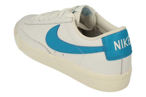 Nike Blazer Low Leather Mens Trainers Ci6377  104 - White Laser Blue Sail 104 - Photo 0