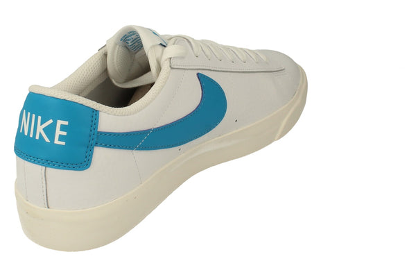 Nike Blazer Low Leather Mens Trainers Ci6377  104 - White Laser Blue Sail 104 - Photo 0
