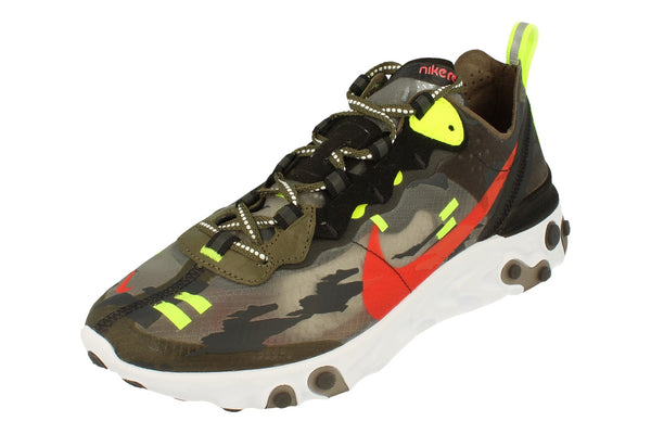 Nike React Element 87 Mens Cj4988  200 - Medium Olive Bright Crimson 200 - Photo 0