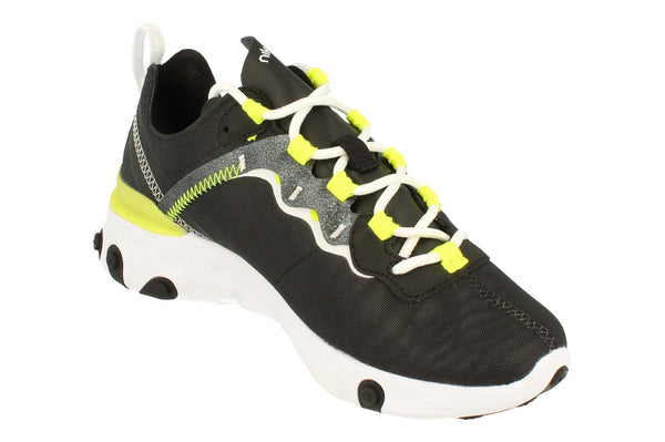 Nike Womens React Element 55 Se Cn3591  001 - Black White Lemon Venom 001 - Photo 0