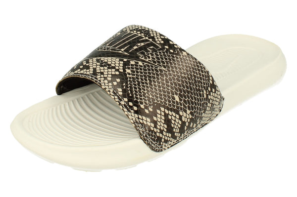 Nike Womens Victori One Slide Print Cn9676 Womens Slides  007 - Desert Sand Black White 007 - Photo 0