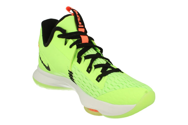 Nike Lebron Witness V Mens Basketball Trainers Cq9380 300 - Lime Glow Black Bright Mango 300 - Photo 0