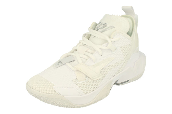 Nike Air Jordan Why Not Zero.4 GS Basketball Trainers Cq9430  101 - White Metallic Silver White 101 - Photo 0