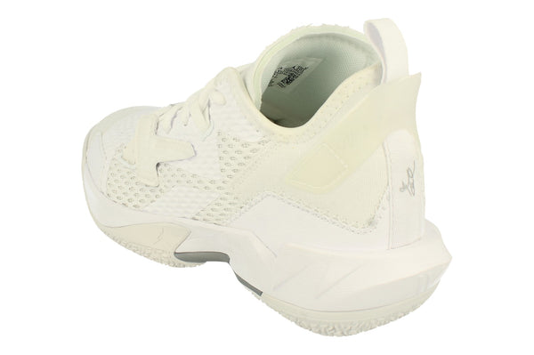 Nike Air Jordan Why Not Zero.4 GS Basketball Trainers Cq9430  101 - White Metallic Silver White 101 - Photo 0