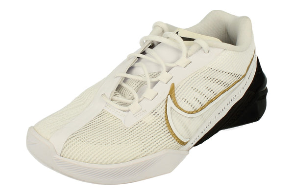 Nike Womens React Metcon Turbo Trainers Ct1249  170 - White Metallic Gold Black 170 - Photo 0