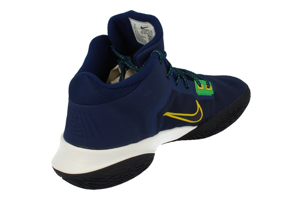 Nike Kyrie Flytrap IV Mens Basketball Trainers Ct1972  400 - Blue Void Speed Yellow 400 - Photo 0
