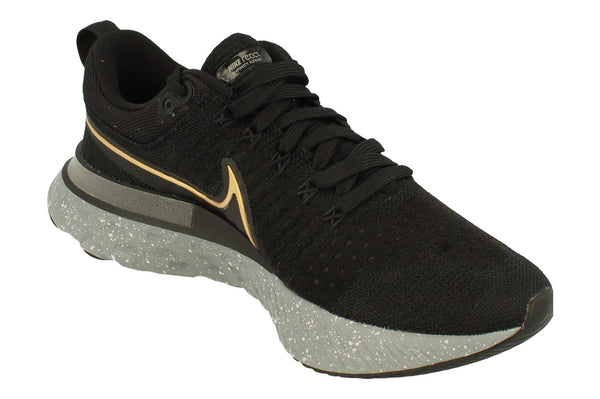 Nike React Infinity Run Fk 2 Mens Ct2357  009 - Black Metallic Gold Smoke Grey 009 - Photo 0