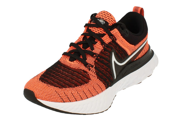 Nike Womens React Infinity Run Flyknit 2 Ct2423  800 - Bright Mango White Black 800 - Photo 0
