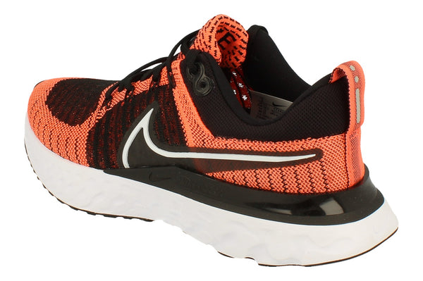 Nike Womens React Infinity Run Flyknit 2 Ct2423  800 - Bright Mango White Black 800 - Photo 0