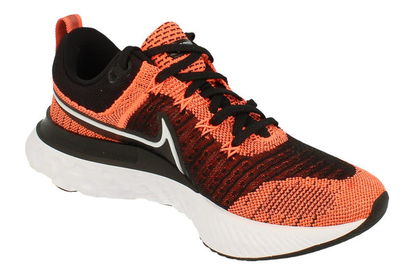 Nike Womens React Infinity Run Flyknit 2 Ct2423  800 - Bright Mango White Black 800 - Photo 0