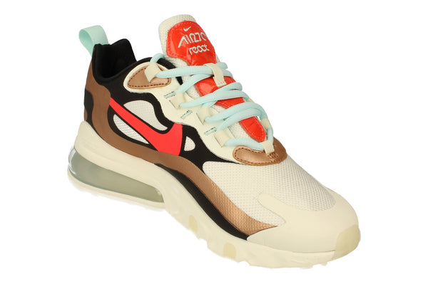 Nike Air Max 270 React Womens Ct3428  100 - Sail Black Metalllic Red 100 - Photo 0