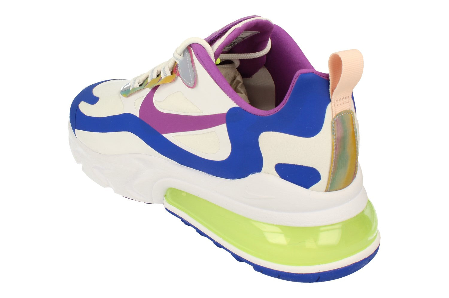 Nike Air Max 270 React Easter Men's Shoes White-Purple Nebula cw0630-100