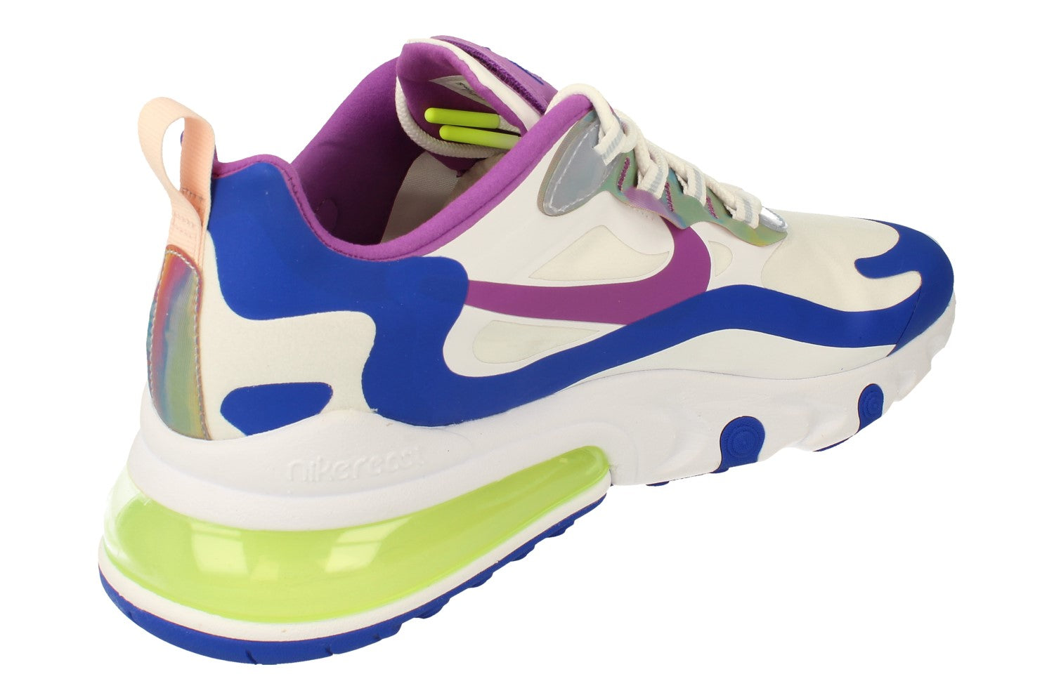 Nike Air Max 270 React Easter Men's Shoes White-Purple Nebula cw0630-100