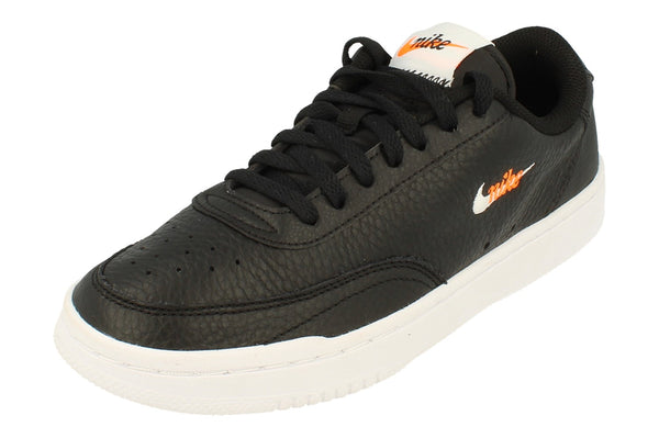 Nike Womens Court Vintage Prem Trainers Cw1067  002 - Black White Total Orange 002 - Photo 0