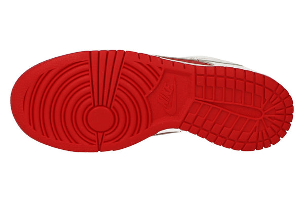 Nike Dunk Low GS Trainers Cw1590  600 - University Red White 600 - Photo 0