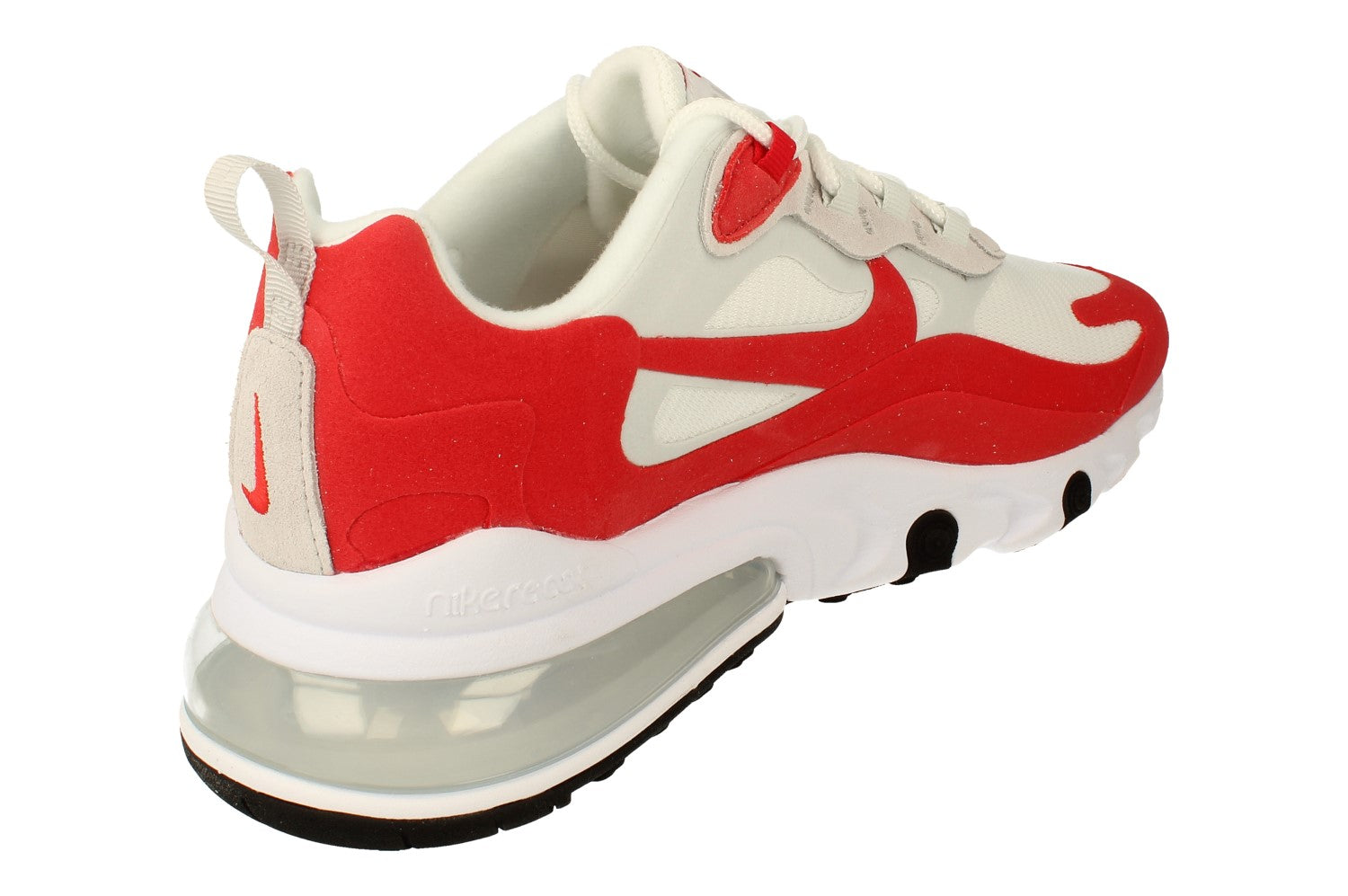 Nike air max 270 react white university clearance red