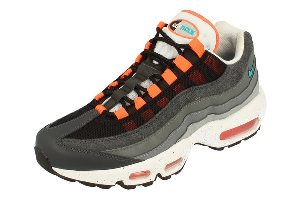 Nike Air Max 95 Mens Runnng Trainers Cz0191  001 - Black Aquamarine Turf Orange 001 - Photo 0