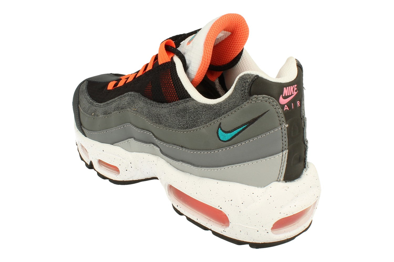 Buy Nike Air Max 95 Mens Runnng Trainers CZ0191 uk 6.5 us 7.5 eu 40.5 black aquamarine turf orange 001 001 Free UK Delivery Super Fast EURO USA Delivery KicksWorldwide