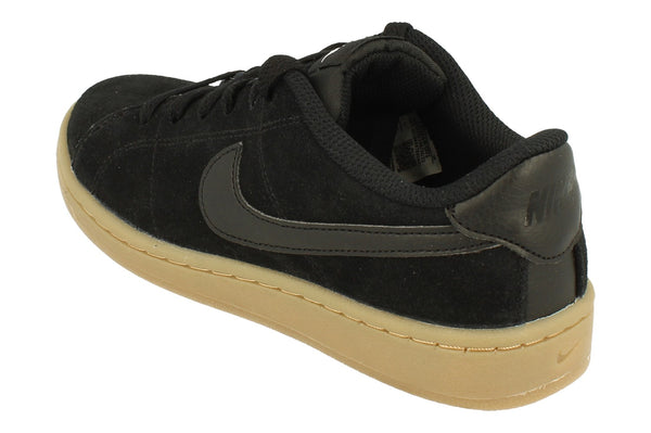 Nike Womens Court Royale 2 Suede Trainers Cz0218  001 - Black White 001 - Photo 0