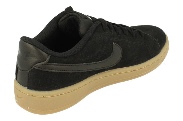 Nike Womens Court Royale 2 Suede Trainers Cz0218  001 - Black White 001 - Photo 0