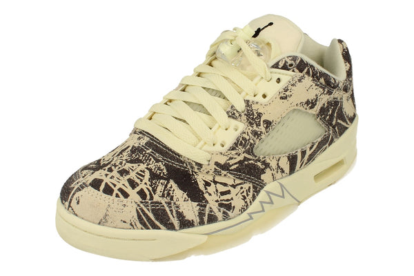 Nike Womens Air Jordan 5 Retro Low Trainers Da8016  100 - Coconut Milk Black White 100 - Photo 0